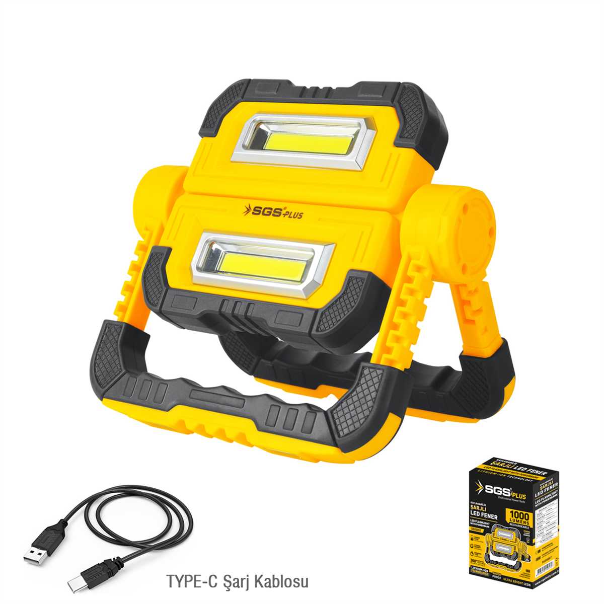 SGS5057 ŞARJLI LED ÇALIŞMA LAMBASI-POWER BANK 1000 LÜMEN 3.7 VOLT/ 5000 mAh